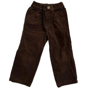 E-Land Chocolate Brown Pull-on Corduroy Pants